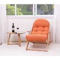 Ghế thư giãn gỗ sồi Beanbag - Cam