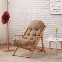 Ghế thư giãn gỗ sồi Beanbag - Nâu