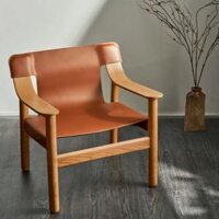 Ghế thư giãn gỗ sồi Mỹ da yên ngựa wingsfurni bernard lounge chair – SP9492