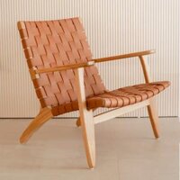 Ghế thư giãn gỗ sồi Mỹ da yên ngựa wingfurni masaya ambuelo – SP9449