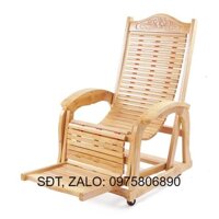 Ghế thư giãn gỗ SỒI NGÀ tự nhiên , ghế ngã lưng bằng gỗ