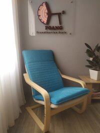 Ghế thư giãn Poang Armchair - hàng chính hãng - Xanh da trời