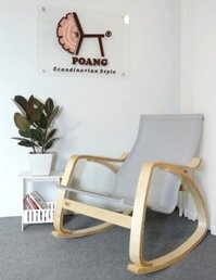 Ghế thư giãn  POANG  gỗ plywood bạch dươngóc chó  R67XS89XC91cm - Khung màu gỗ tự nhiên