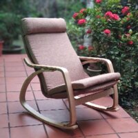 Ghế thư giãn Poang hàng chính hãng miễn phí vận chuyển - Nâu