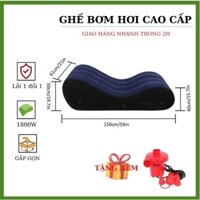 Ghế tình yêu bơm hơi Toughage cao cấp mặt nhung êm ái chịu tải trong 200kg BH 12 tháng