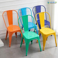 Ghế Tolix Sắt Cafe, Bàn Ăn Ngoài Trời Đẹp Hiện Đại  ( Hàng NK loại 1)