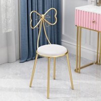 Ghế Trang Điểm Bàn Trang Điểm Hiện Đại Đơn Giản Nơ Bướm Tựa Lưng Hot Trên Mạng Bàn Làm Móng Ghế Phòng Ngủ ins Thiếu Nữ B