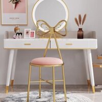 Ghế trang điểm bướm, ghế tựa lưng, ghế làm móng tay, gió công chúa, ghế trang điểm cô gái