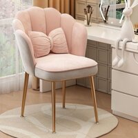 Ghế trang điểm, Ghế tựa lưng đơn giản, Ghế làm móng tay, Ghế cánh hoa gia đình