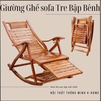 Ghế tre bập bênh,ghê lười thư giãn, ghế có masage chân dễ dàng cất gọn và tiện lợi phù hợp cho mọi lứa tuổi
