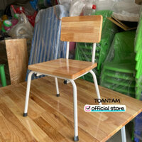 ghế trẻ em bằng gỗ cao su