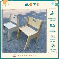 Ghế trẻ em, ghế gỗ cho bé, ghế ăn dặm, ghế ngồi cho bé plywood Movi