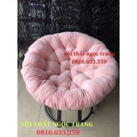 ghế tròn khung sắt kèm nệm,ghế papasan thư giãn