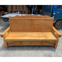 Ghế trường kỷ gỗ gõ đỏ,ghế gấp thành giường 1m2-1m4 ( FREESHIP HCM 50 KM )
