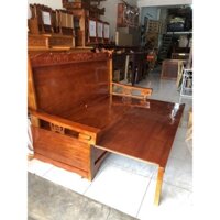 Ghế Trường Kỹ Gỗ Tràm Mặt Xoan Đào 1m2 ( freeship )