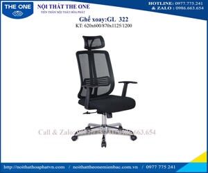 Ghế trưởng phòng Hòa Phát chân sao nhựa GL322N