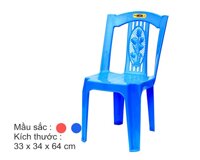 Ghế Tựa 5 Bông nhựa Song Long