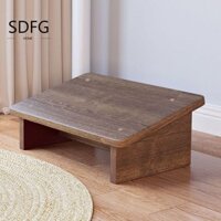 Ghế tựa chân SDFG, Ghế đẩu chân bằng gỗ tiện dụng, Bước điều dưỡng di động nghiêng Bàn làm việc nhỏ dưới bàn