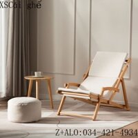 Ghế Tựa Có Thể Gập Lại Ngoài Trời Có Thể Mang Theo Ban Công Nghỉ Trưa Sân Vườn Ghế Thư Giãn Gia Đình Ghế Bãi Biển Gỗ Ngu