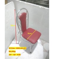 Ghế Tựa Inox Cao Cấp Bọc Nệm Xếp Gọn - GX28A