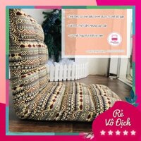 Ghế Tựa Lưng, Ghế bệt Tatami kiểu nhật Vải Thổ Cẩm điều chỉnh 5 cấp độ, Chịu trọng lượng 180kg