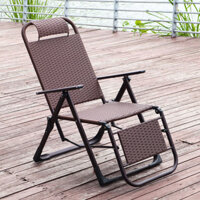 Ghế tựa lưng mây tre đan, ghế xếp có thể gấp gọn