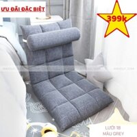 Ghế tựa lưng ngồi bệt đa năng- Ghế lười tựa lưng 5 mức độ tùy chỉnh có gối ôm vải lanh nỉ- Ghế đặc biệt cho bà bầu