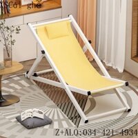 Ghế Tựa Nghỉ Trưa Ghế Gấp Xếp Thư Giãn Ghế Bãi Biển Ngoài Trời Ghế Lười Ban Công Gia Đình
