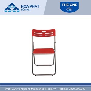 Ghế tựa nhựa chân gấp khung inox Hòa Phát G30I