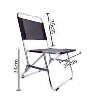 Ghế Vải Dù Khung Inox Gấp Gọn cho quán Trà Chanh, Cafe, Câu Cá
