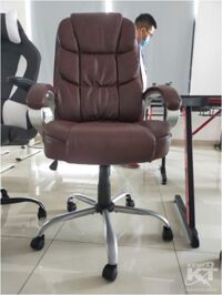 Ghế văn phòng -022-BROWN MS, nâu