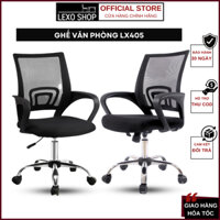 Ghế Văn Phòng GX405, Ghế Xoay Lưng Lưới, Nệm Ngồi Êm Ái, Thư Giãn Giúp Bảo Vệ Cột Sống Lưng - Lexo Shop