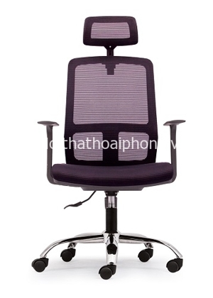 Ghế văn phòng lưng lưới có tựa đầu M1056-01