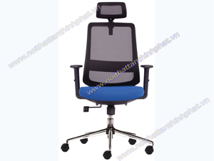 Ghế văn phòng lưng lưới có tựa đầu M1080-01