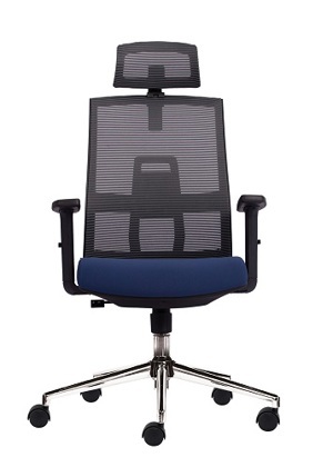 Ghế văn phòng lưng lưới có tựa đầu M1084-01