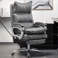 🔥Ghế văn phòng máy tính boss da thật, ghế sofa massage ngả lưng, ngồi thoải mái03