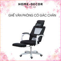 Ghế văn phòng ngả lưng duỗi chân có bánh , ghế xoay