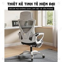 Ghế văn phòng ngả lưng HTD V2 - Ghế xoay công thái học thiết kế hiện đại kết hợp ngả lưng, gác chân, tựa đầu 3D cao cấp