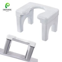 Ghế vệ sinh ORNOOU, Ghế đẩu vệ sinh chống trượt dày, Bảng điều khiển mở rộng thoải mái Di chuyển Ghế bô dễ lau chùi Khách sạn