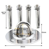 Ghế võng bằng thép không gỉ treo trần, túi cát, quạt trần, đèn trần, móc treo cố định chịu tải