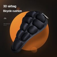 Ghế Xe Đạp Đệm Bao Bơm Hơi Túi Khí Dày Bọt Biển Silicon Xe Đạp Leo Núi Đi Siêu Mềm Bọc Ghế Inox Vòi Phun