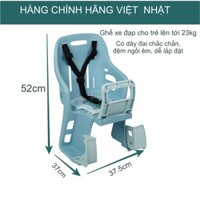 Ghế xe đạp xe máy cho bé nhựa Viêt Nhật có dây bảo vệ chắc chắn