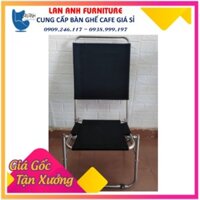Ghế xếp cafe khung inox lưng cao vải bố 2 mảnh ( LA-C017)