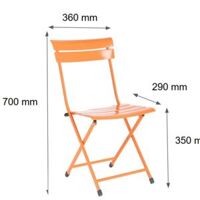 Ghế Xếp Cafe Nan Sắt Sơn Tĩnh Điện Patio Mini