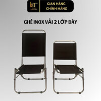 Ghế Xếp Câu Cá, Ghế Xếp Gấp Gọn Bằng Inox, Ghế Cafe Thư Giãn Ngoài Trời