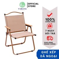 Ghế Xếp Dã Ngoại Vải Dù Gấp Gọn Khung Sắt Sơn Tĩnh Điện Có Tựa Lưng Để Quán Cafe , Du Lịch Cao Cấp Nhập Khẩu Hàn Quốc