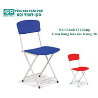 Ghế xếp gấp gọn, khung sơn tĩnh điện đệm nỉ hoặc da PVC GG12. Bảo hành 12 tháng