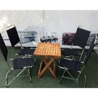 Ghế xếp inox cafe mini lưng cao câu cá du lịch dã ngoại giá rẻ