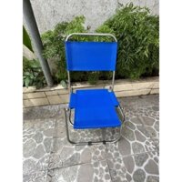 GHẾ XẾP INOX- GHẾ XẾP CÂU CÁ MÀU XANH DƯƠNG