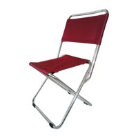 Ghế xếp inox loại nhỏ Thanh Long GXI-L03 35 x 30 x 65 cm Đỏ Đô